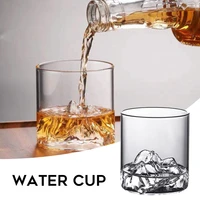 200300ml glass mountain viewing cup japanese mount fuji hidden mountain cup japanese whiskey cup household high value water cup