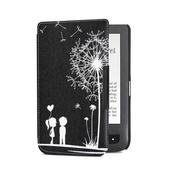 PB624 SY PGY Высокое качество кожаный чехол для Pocketbook basic touch lux 2 614/624/626/640 touch lux 3 pocketbook электронная читалка чехол - Цвет: PB624 SY PGY