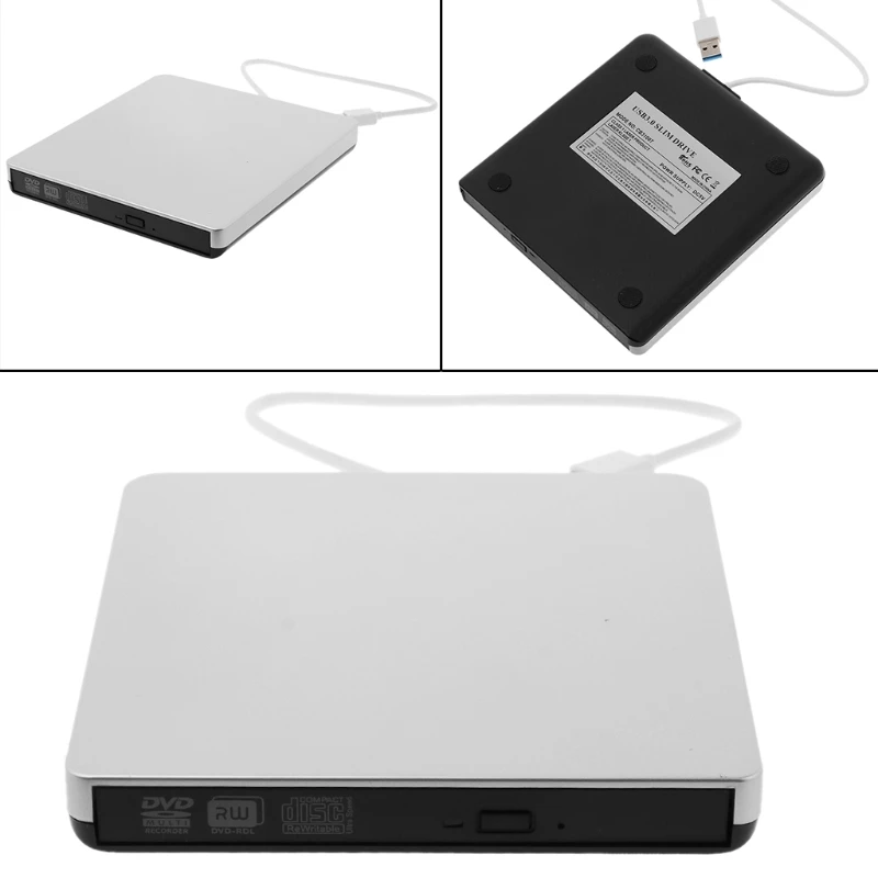 

External USB 3.0 DVD-RW Drive Rom Burner Writer for PC Laptop Desktops