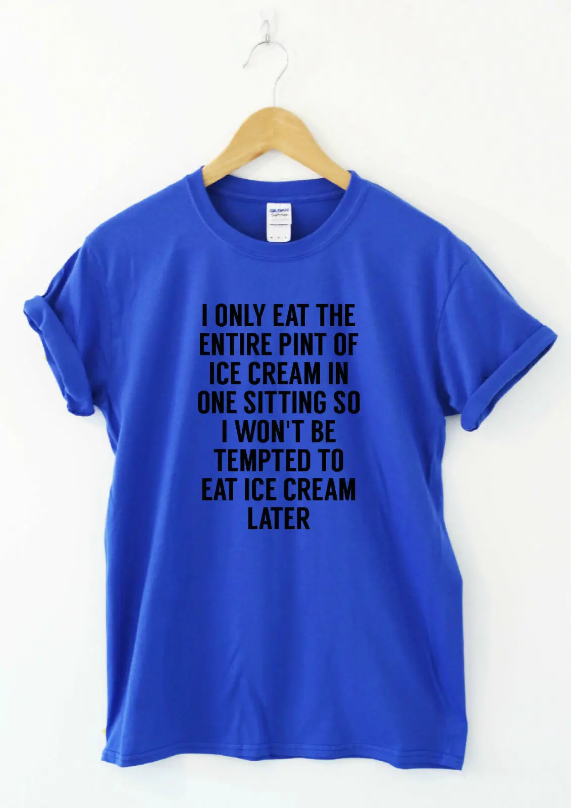 Я только съем всю Пинту мороженого гумура футболка забавная с надписью|Мужские