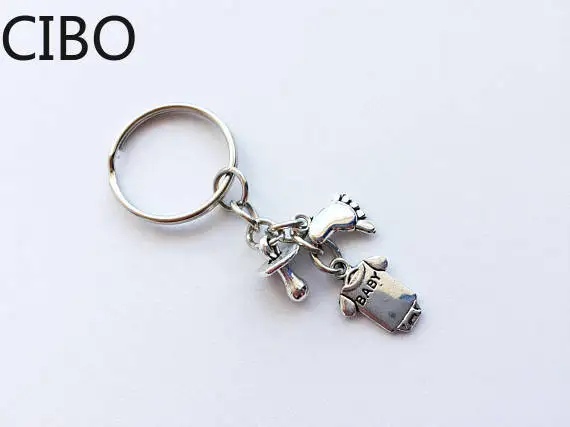 Новинка 2019 винтажный брелок для детской ноги и одежды мини-брелок с отпечатками