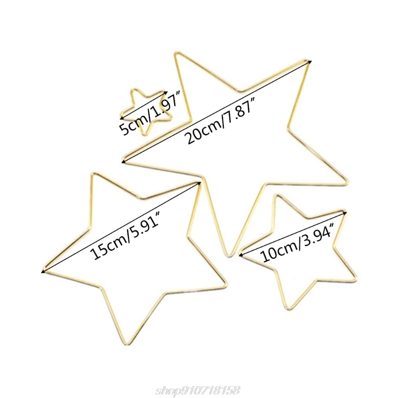 Звездные металлические кольца для Ловца снов венки макраме аксессуары проектов