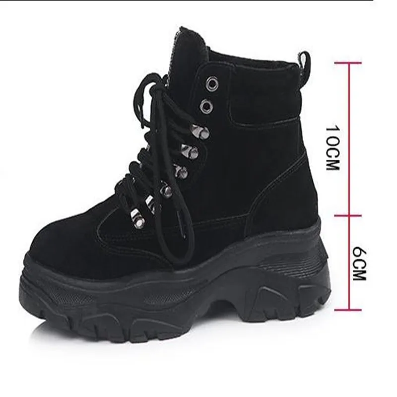 Ботинки кожаные на плоской подошве в британском стиле Осень-зима ветровые