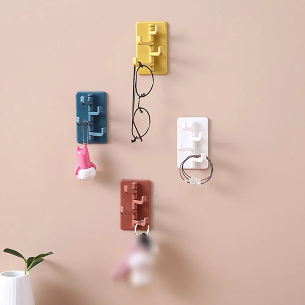 

Traceless Sticky Wall Hook Multifunctional Rotatable Hanger Hook Household Organizer Wall Mounted Hook