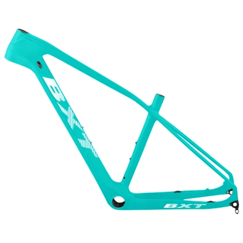 BXT full green BXT 27.5er Полный углеродного волокна горный велосипед рамы BSA/PF30 каретка комплект 142*12 мм велосипедный вынос руля рамы для MTB - Цвет: BXT full green