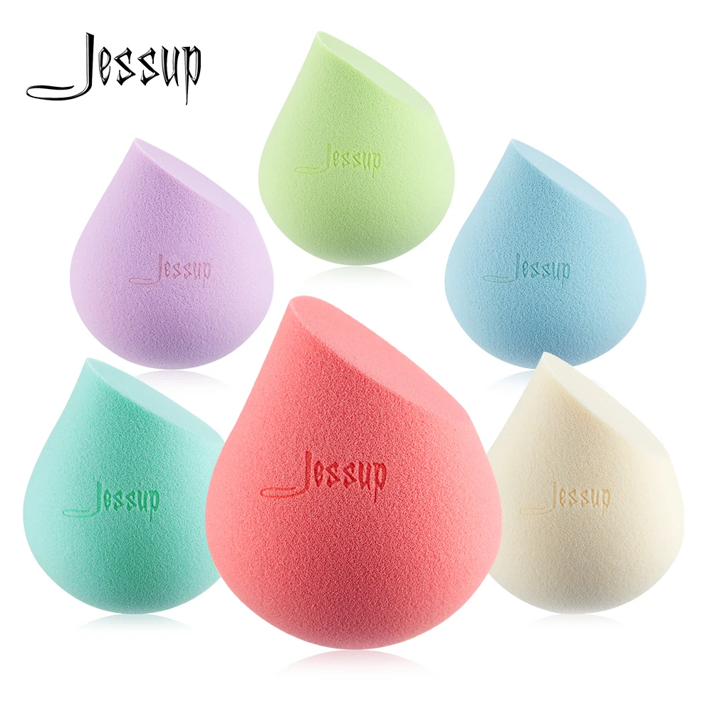 

Jessup Makeup Sponge Set Cosmetic Puff Foundation Powder Blending Concealer Soft Smooth Make Up Beauty Puff Kits 3pcs/6pcs