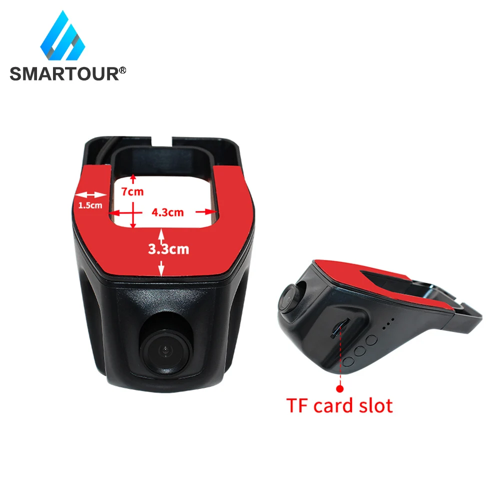 Автомобильный видеорегистратор Smartour с USB 1080P цифровой ночного видения для Android DVD
