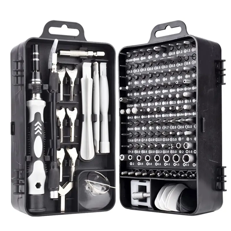 

135pcs/set Screwdriver Bit Set 135-in-1 Wrench Socket Kit Portable Phone Watch Repair Tools Phone Laptop Hand Tools Kit