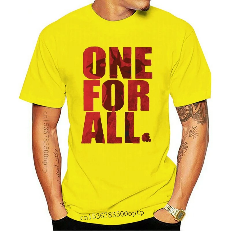 

New Mucloth BNHA All Might One for All Shirt Sleeves T-Shirt Summer Cotton Tee Black Printed Men T Shirt Short Sleeve Funny