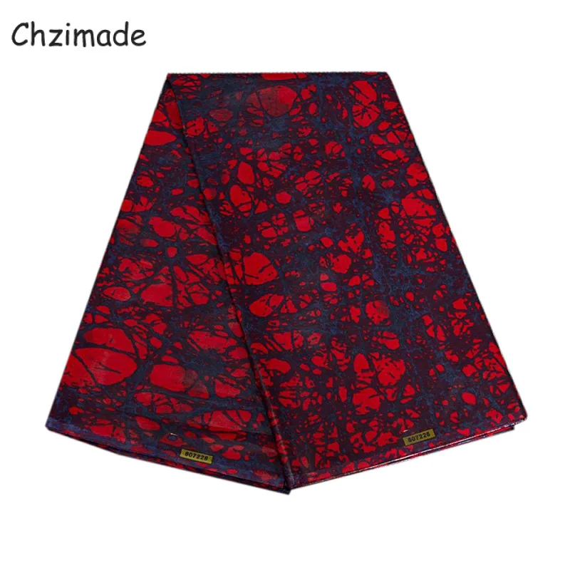 Chzimade Африканская Хлопковая ткань с цветочным принтом воск Анкары для шитья