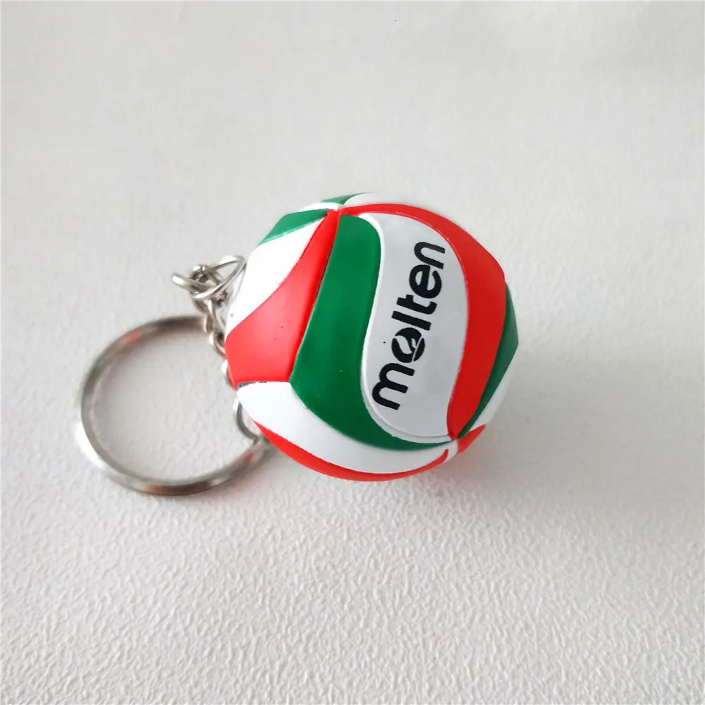 V200w Volleyball Keychain Sport Key Chain Car Bag Ball Volleyball Key Ring Holder Volleyball Gifts For Players Keyring Keychains - Цвет: 8