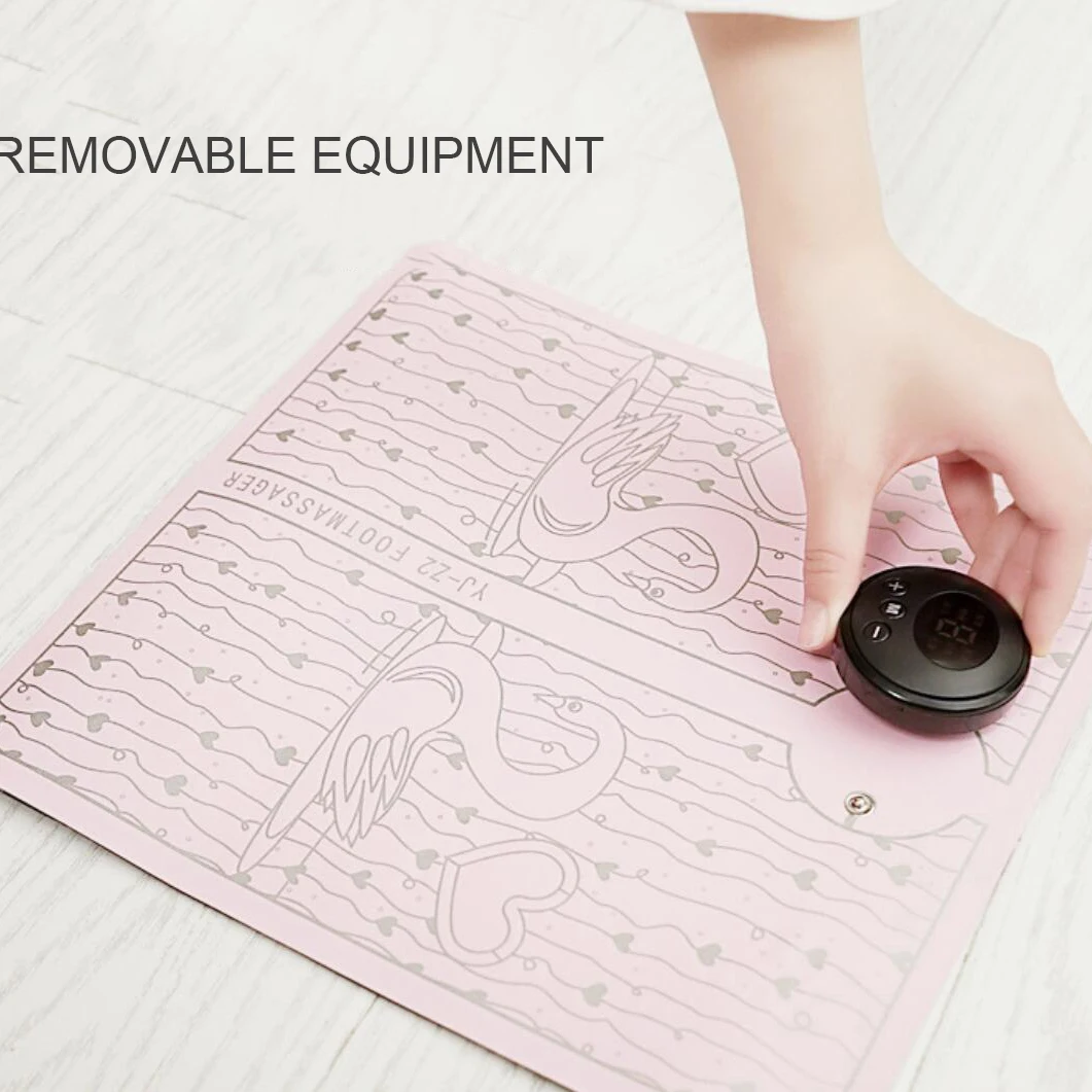 Электрическая EMS подушка для массажа ног акупунктурный стимулятор пульс