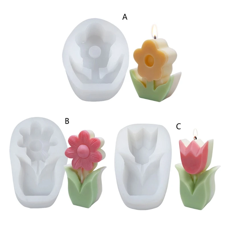 

Flowers Epoxy Resin DIY Aromatherapy Plaster Ornament Casting Silicone Mold