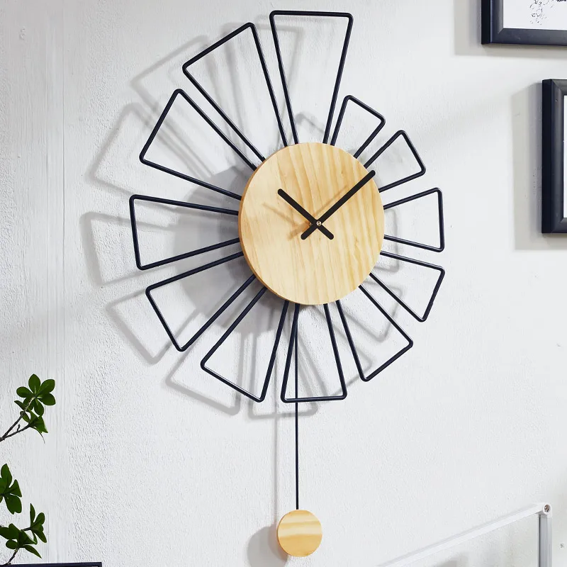 Настенные часы с отключением звука в скандинавском стиле роскошные креативные