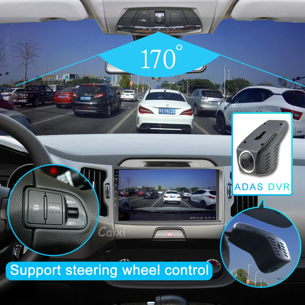 CaiXi автомобильный Радио мультимедийный dvd-плеер GpS навигация для KIA Sportage 2011 2012 2013 автомобильный Android 8,1 2din видео плеер