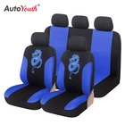 Универсальные чехлы на сиденья автомобиля AUTOYOUTH, 9 шт., с рисунком дракона, стильный дизайн, 100% дышащий защитный чехол для сидения автомобиля