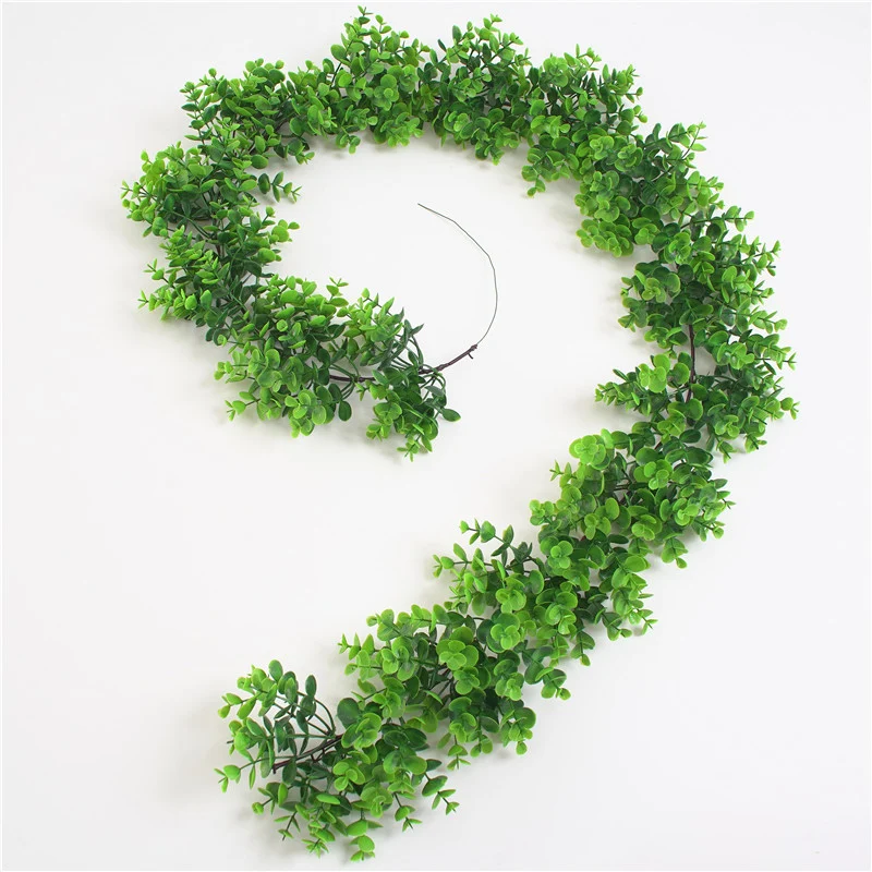 190cm Simulation Leaf Vine Plastic Rattan Plant For Wedding Flower Decoration | Дом и сад