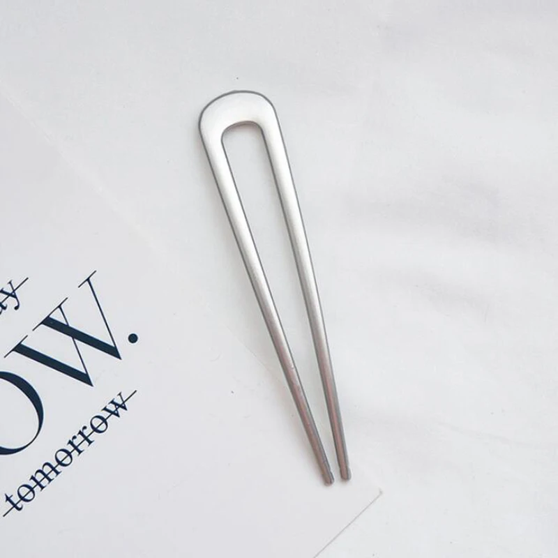 

New Retro Metal Temperament Meatball Hair Plug U-Shaped Hair Sticks for Girls Women Hair Accessories Headdress