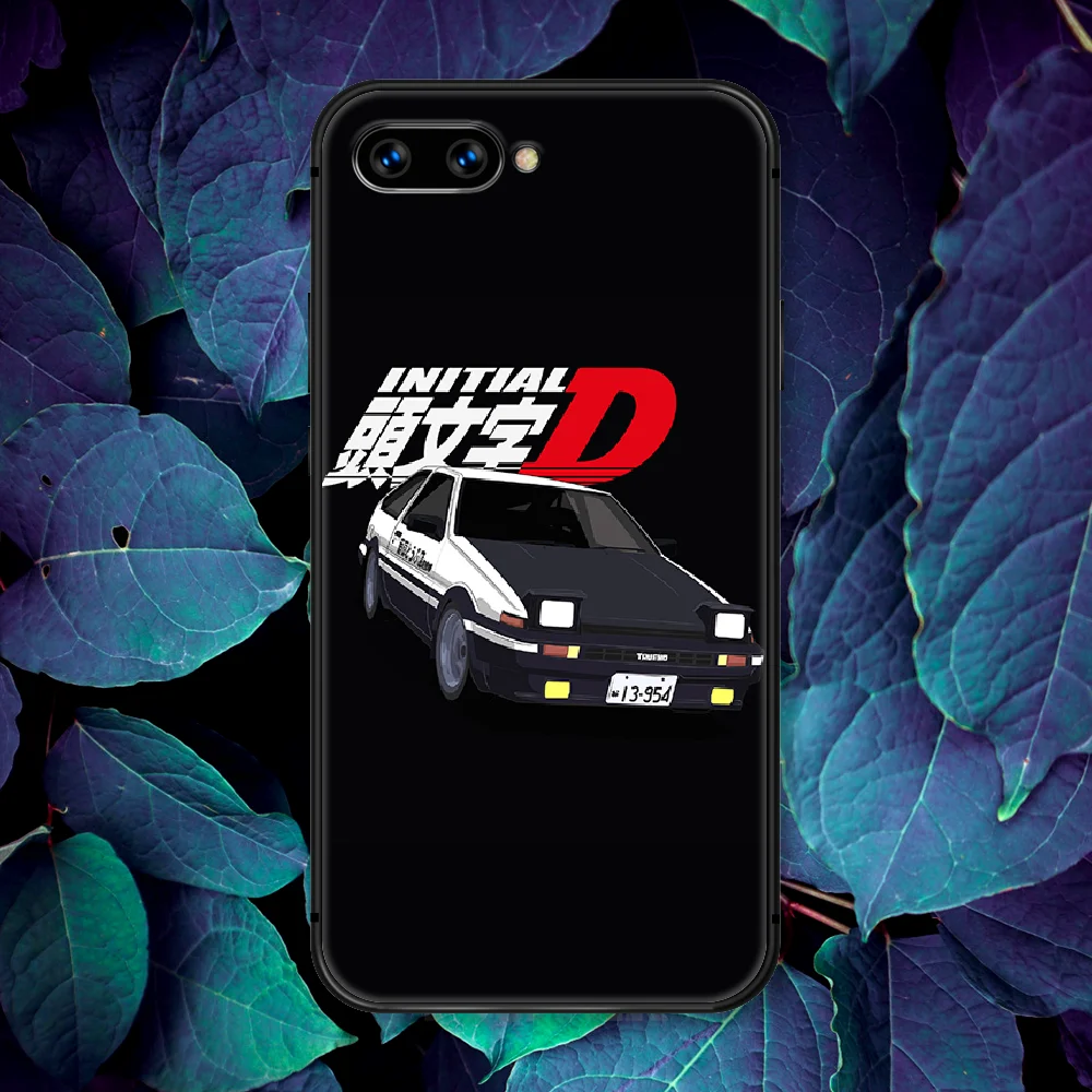 

Initial D AE86 Sport Car Phone Case For Huawei Honor 6A 7A 7C 8 8A 8X 9 9X 10 10i 20 Lite Pro Play black Cover 3D Bumper Pretty