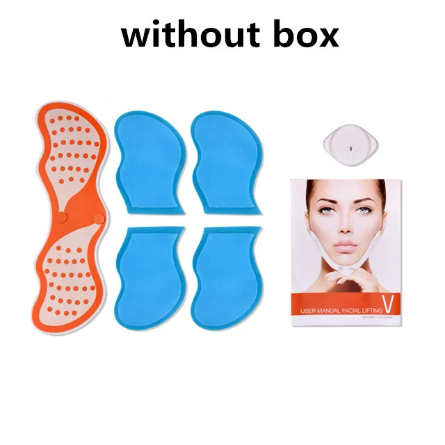 Slimming Face Tool 10 уровней EMS для похудения лица лифтинг челюсти тренажер TENS Электротерапия электронный импульсный массажер уменьшить двойной подбородок V лицо - Цвет: Slimming Face Tool