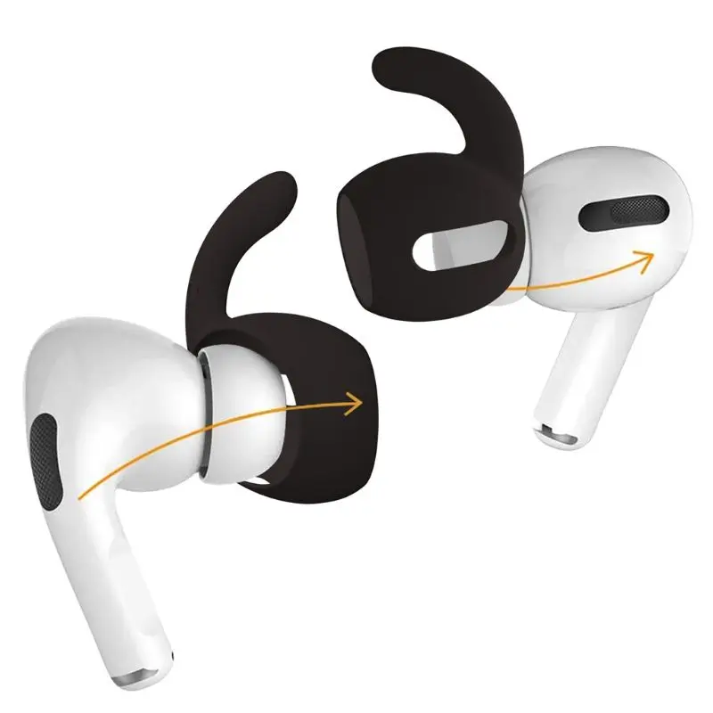 Мягкие силиконовые наушники-вкладыши с крышкой ушной крючок крыльями для Airpods Pro