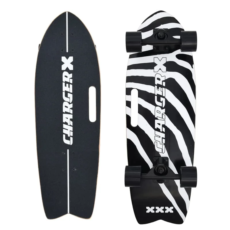 

31'' Surf Skate Board Complete Surfskate Skateboard Outdoor Carving Surfing Cruiser Board ｜ Pro Zebra Wood Surf Skateboard
