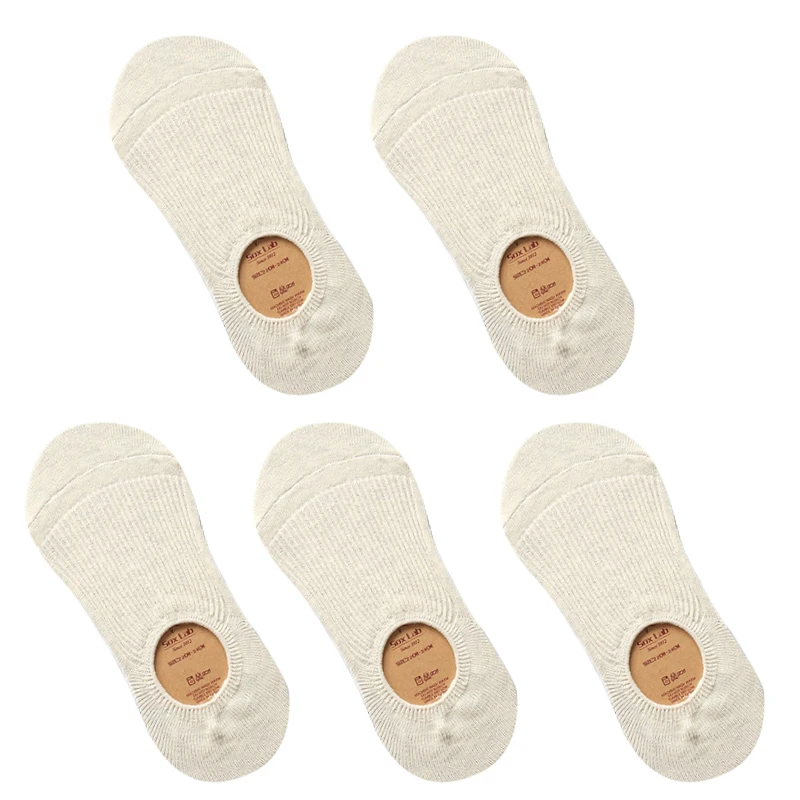 style N 5 pairs Невидимые короткие женские летние удобные хлопковые носки-Башмачки из бамбука для девочек женские носки-башмачки с низким голенищем из невидимого хлопка, 5 пар - Цвет: style N 5 pairs