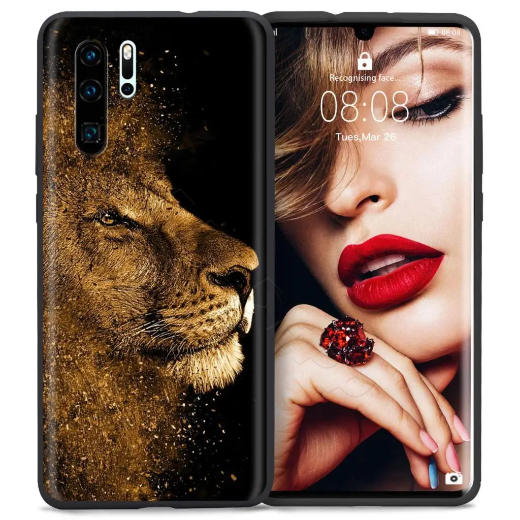 1 Webbedepp Лев Альфа Мужской чехол для Huawei P8 P9 P10 P20 P30 Lite Pro P Smart Z Mini - Цвет: 1