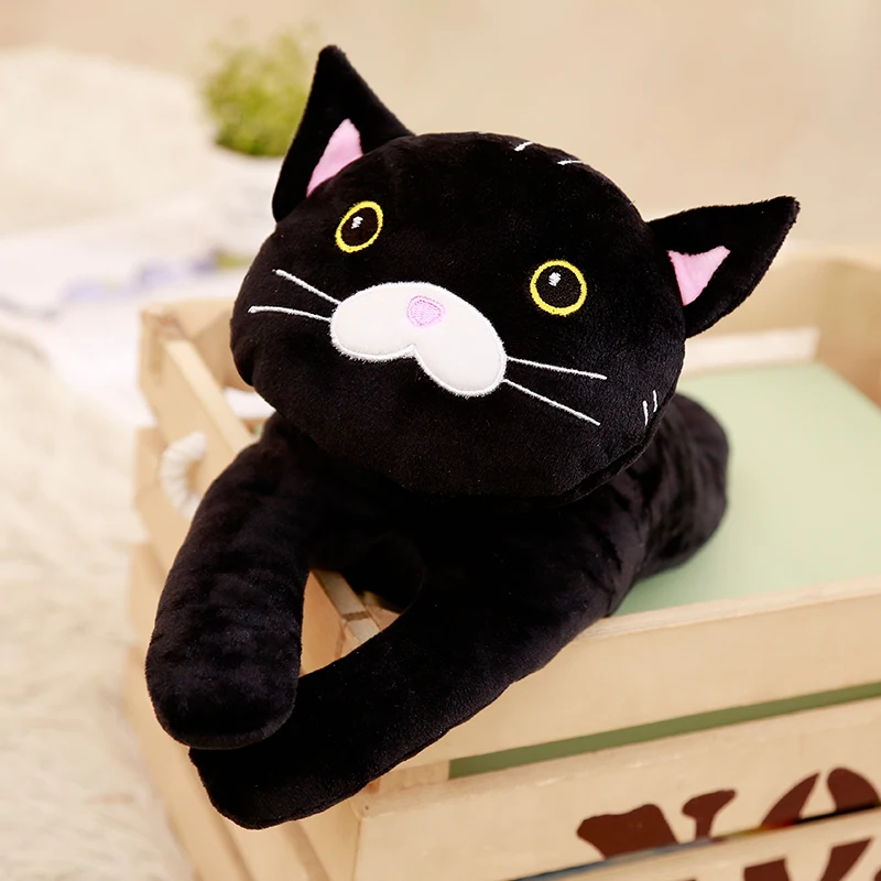 

Милая Черная кошка Miaoowa, 1 шт., 35 см, плюшевые игрушки для детей, мягкие Мультяшные животные, куклы, имитация игрушек для детей, мягкая подушка, ...
