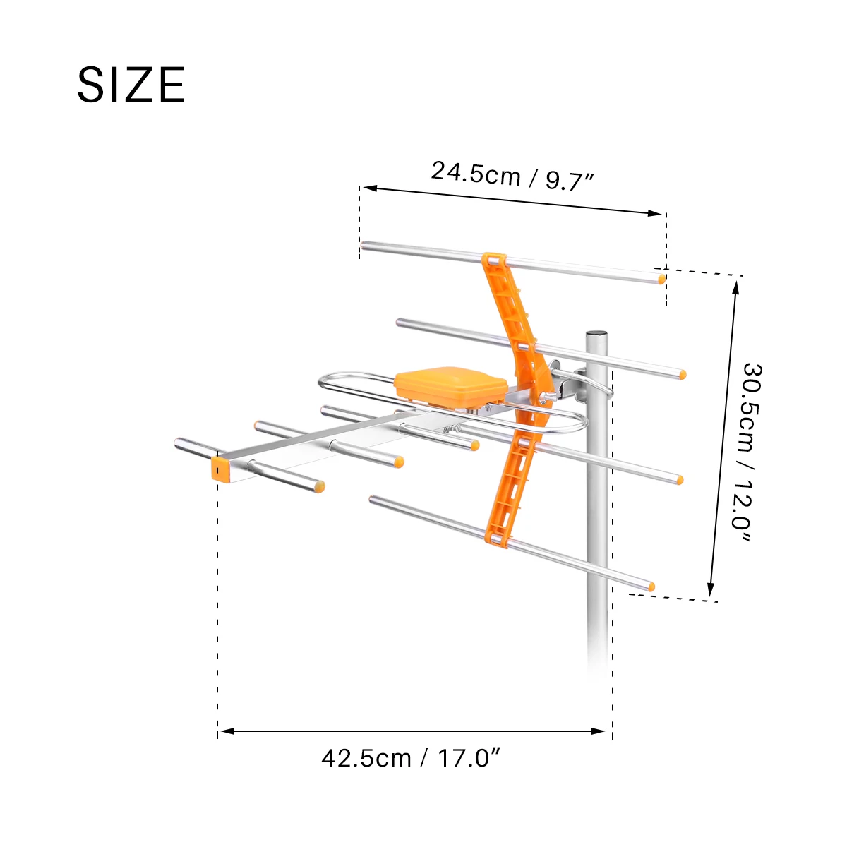Цифровая ТВ антенна с высоким коэффициентом усиления 470 860 МГц|Запасные части| |