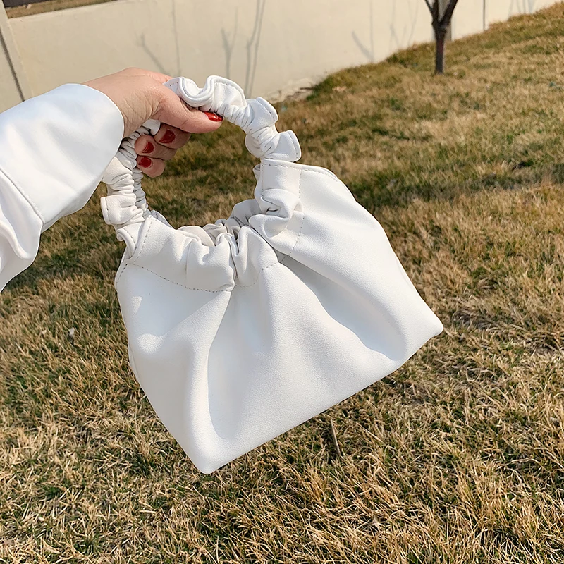 

Luxury Leather Handbag Evening Clutches Women Hand Dumpling Bag Soft Leather Crossbody Bag Female Totes Bag Ladies Small Purse