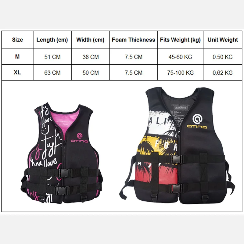 Спасательный жилет Kwik Dry неопреновый плавучий для плавания катания на лодке