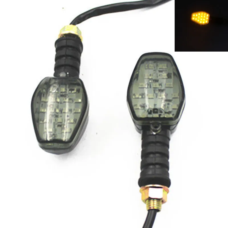 Светодиодный указатель поворота для мотоцикла желтый свет Honda Yamaha Suzuki Kawasaki Cruiser