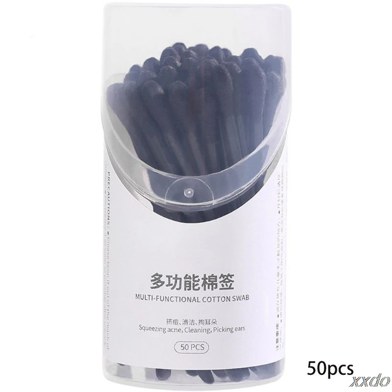 

50Pcs 2 In 1 Multi-Purpose Double Headed Ear Spoon Cotton Swab Cleaning Tools