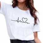 Женская футболка с принтом в стиле Харадзюку, Повседневная летняя футболка с коротким рукавом, модная футболка для женщин, 2020