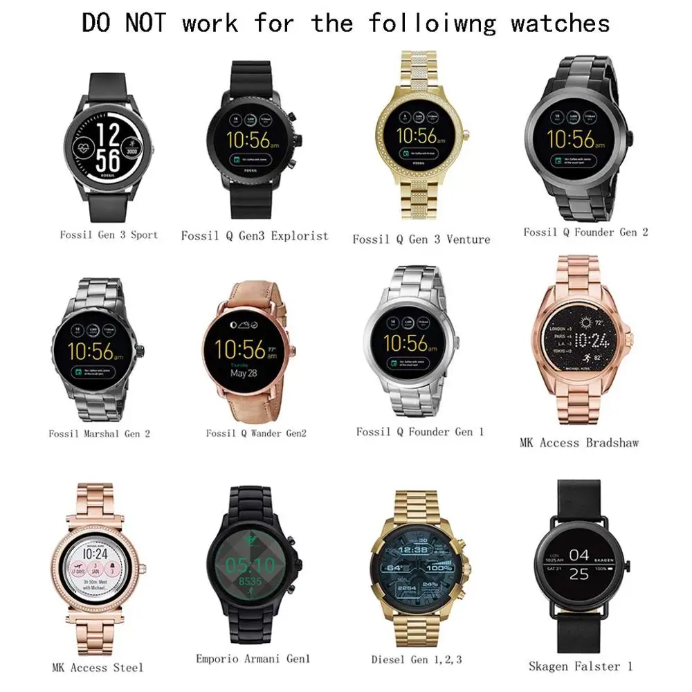 Зарядное устройство Fossil Gen 4 5 запасная Беспроводная зарядная док станция для Julianna