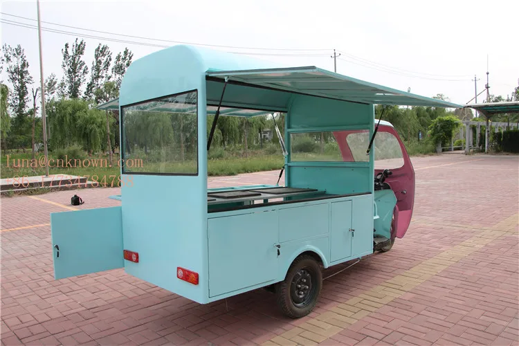 3 м многофункциональная электрическая передвижная Кофейня Еда тележка трицикл