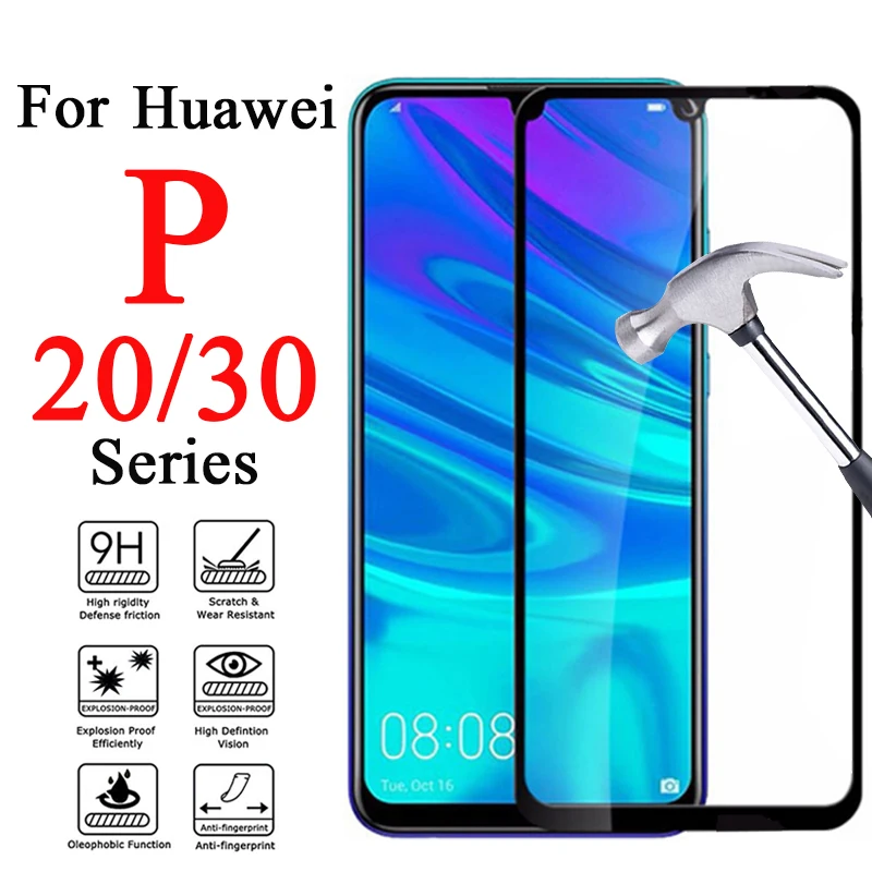 Защитное стекло на huawei P20 P30 Lite Pro лист закаленное Huawey 20pro 20 30 P световая Защитная