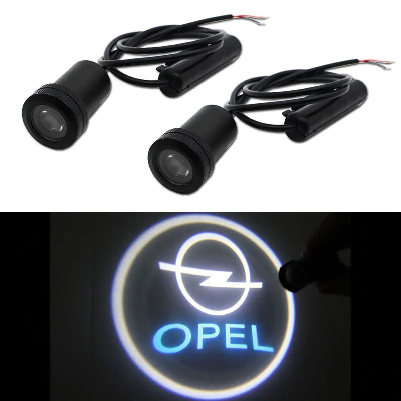 

2PCS 2X Car LED Door Welcome Laser Projector Ghost Shadow Logo Light Lamp For Opel Astra/Insignia/Corsa/Mokka/Vectra/Zafira