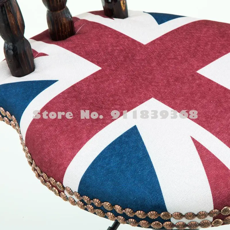 Барный стул барный из массива дерева подъема поворотный ретро стойка