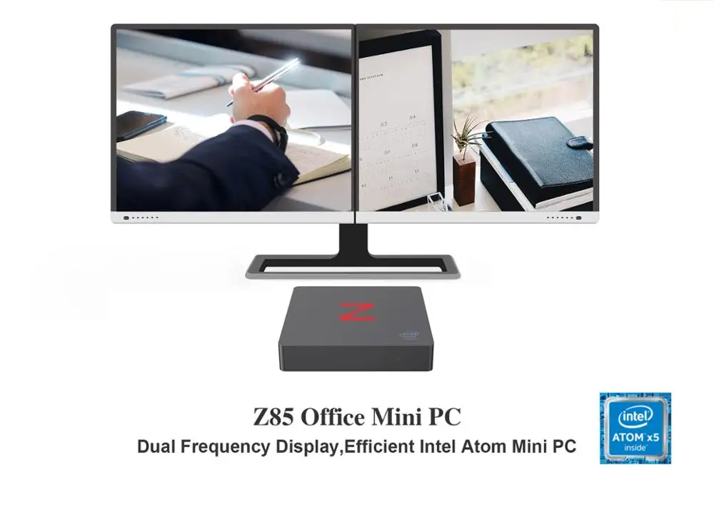 Мини ПК Z85 4usb Intel Atom Z8350 до 1 92 ГГц 4 + 64 ГБ eMMC windows 10 4K HDMI VGA 5 Wi Fi 1000 Мбит/с LAN