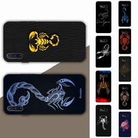 lvtlv scorpion phone case for samsung note 5 7 8 9 10 20 pro plus lite ultra a21 12 72