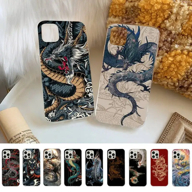 

RuiCaiCa Dragon God Phone Case for iphone 13 8 7 6 6S Plus X 5S SE 2020 XR 11 12 mini pro XS MAX