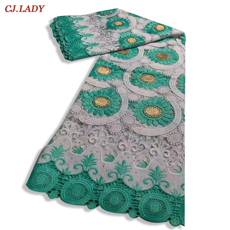 

Lace Fabric White African Cotton Lace Fabric High Quality Embroidery Dubai Swiss Voile Lace In Switzerland Party Dress For Women