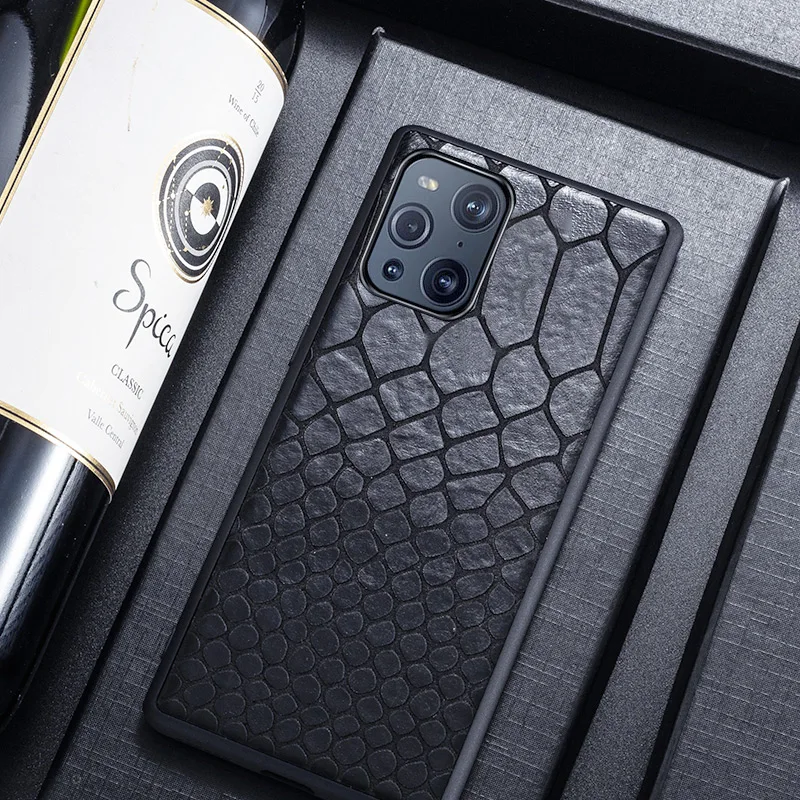 

Чехол для телефона из натуральной кожи для OPPO Find X3 X2 Lite Reno 7 SE 6 4 3 5G R17 R15, роскошный чехол из натуральной воловьей кожи, задняя крышка