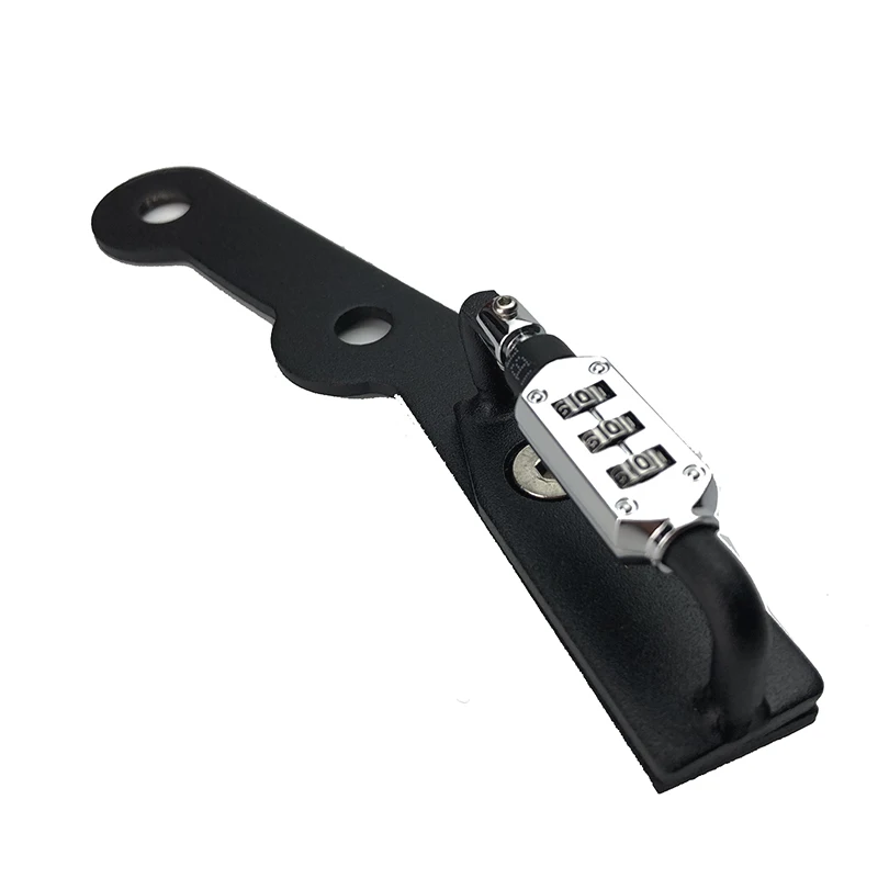 Мотоциклетный шлем с замком и паролем черная боковая защита от кражи подходит