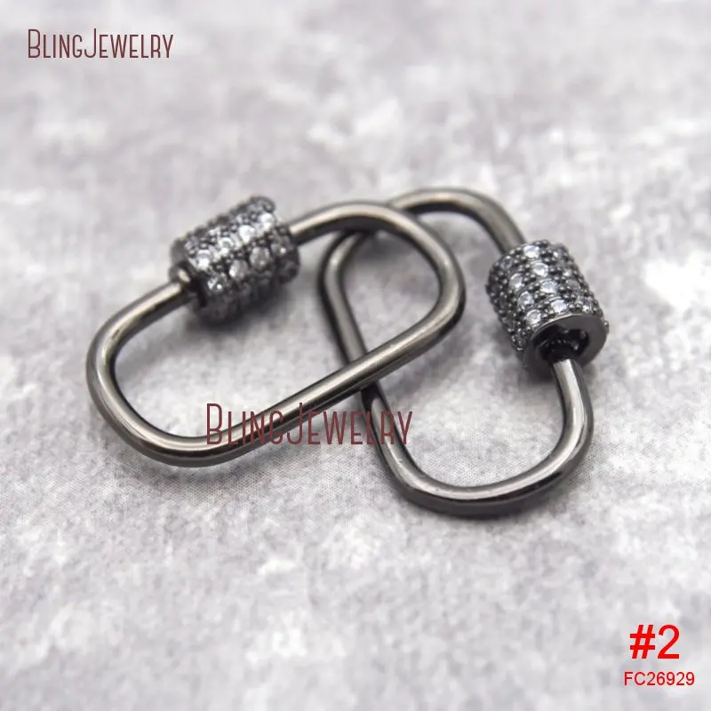 Роза золото серебро пистолет черный CZ микро паве овальной формы винтовая