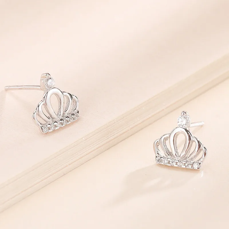 Гипоаллергенные серьги-гвоздики из стерлингового серебра 925 пробы с