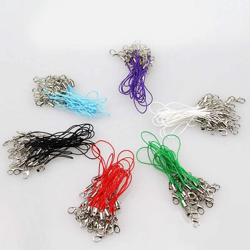 Лобстер Кнопка мобильный телефон ключ висячая веревка глиняная кукла DIY