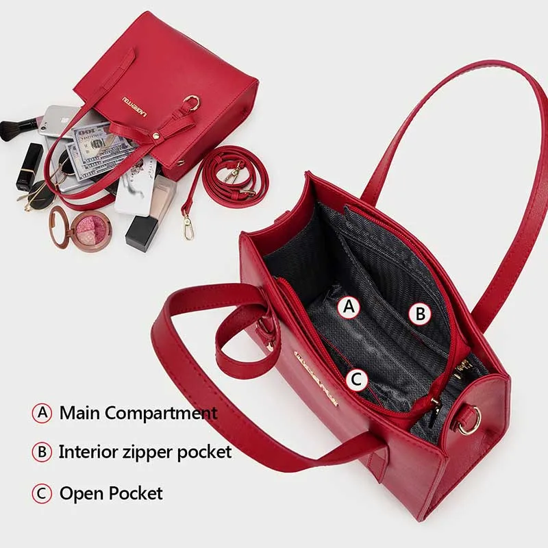 LAORENTOU женская сумка из спилка через плечо элегантная Очаровательная сумка-тоут |